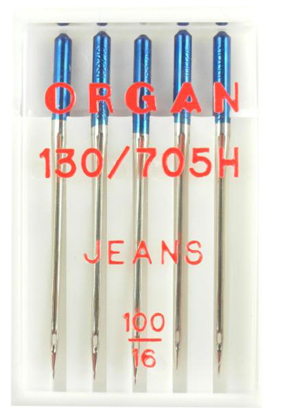 ORGAN - 5 Jeans Nadeln Stärke 100/Flachkolben