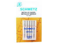 SCHMETZ - 5 Metallic - Nadeln Stärke 80 / 12 Flachkolben