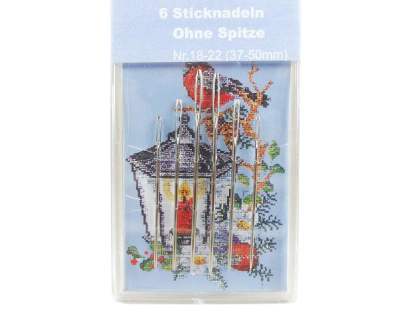 6 embroidery needles model "Needlebox" 37-50mm without tip