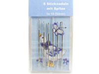 6 Sticknadeln Modell "Needlebox" 50 mm mit Spitze