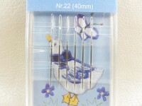 6 embroidery needles model "Needlebox" 40 mm with tip
