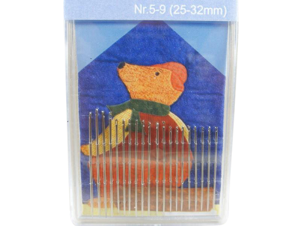 20 sewing needles in half length 25-32 mm
