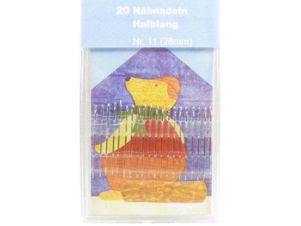 20 Nähnadeln in Halblang 26 mm