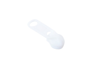 Zipper - long model "Holiday" 3 mm made of white plastic