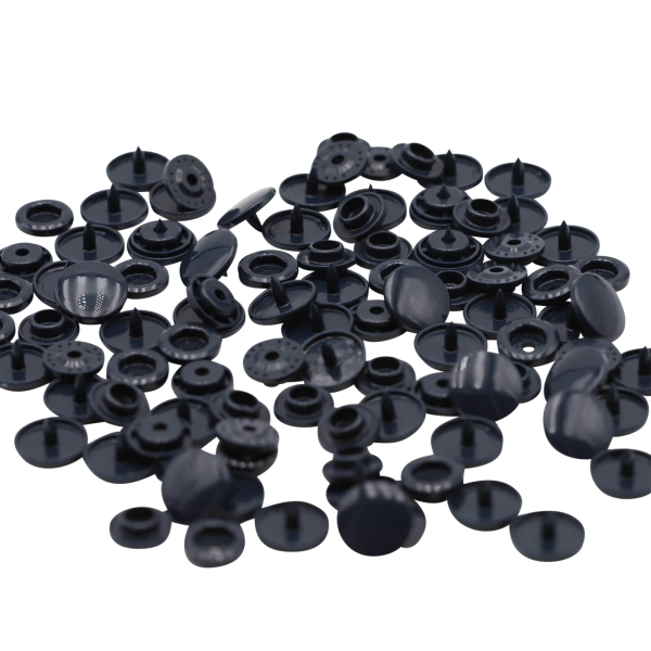 Original Kam-Snap press fasteners 25 pieces dark gray