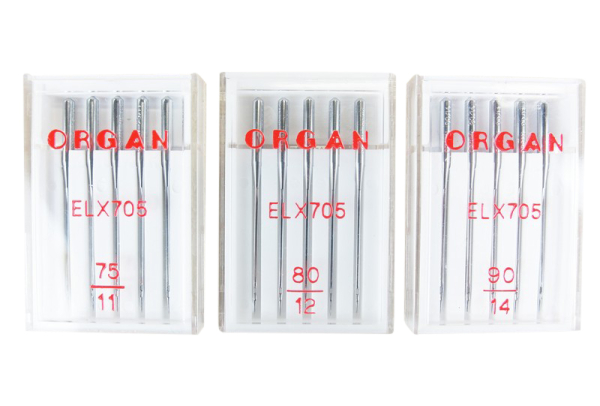 ORGAN - Overlock needles ELX 705 / flat piston size 75,80,90
