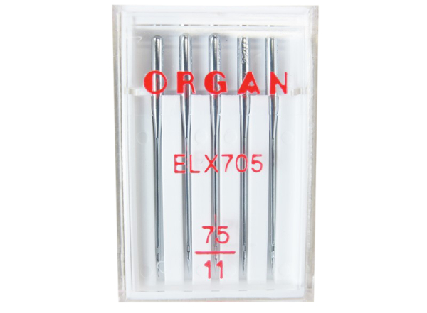 Organ-Overlocknadeln ELX 705 / Flachkolben Stärke