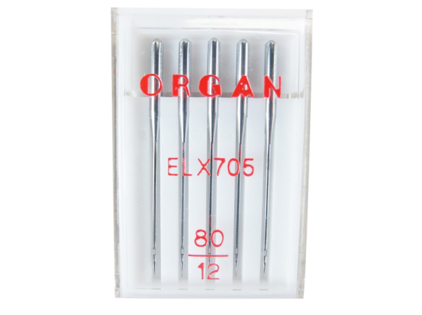 Organ-Overlocknadeln ELX 705 / Flachkolben Stärke