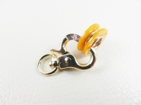 Scherenkarabinerhaken Modell "little" - rund gold