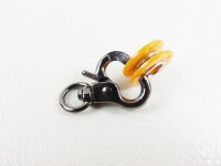 Scherenkarabinerhaken Modell "little" - rund platinium