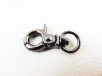 Scherenkarabinerhaken Modell "little" - rund platinium