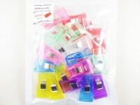 Stoffklammern - M - mittel / Wonder Clips 20 Stück +1 Gratis / Bunt-Mix 33 x18 mm