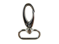 Karabinerhaken klein - Modell "Original-Pinto"  25 mm / silber
