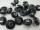 Rhinestone buttons navy blue