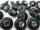 Rhinestone buttons navy blue