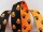 Paw webbing double-sided 20 mm black-neon orange