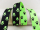Paw webbing double-sided 20 mm black-neon green