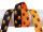 Paw webbing double-sided 30 mm black-neon-orange