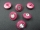 Rhinestone buttons burgundy violet