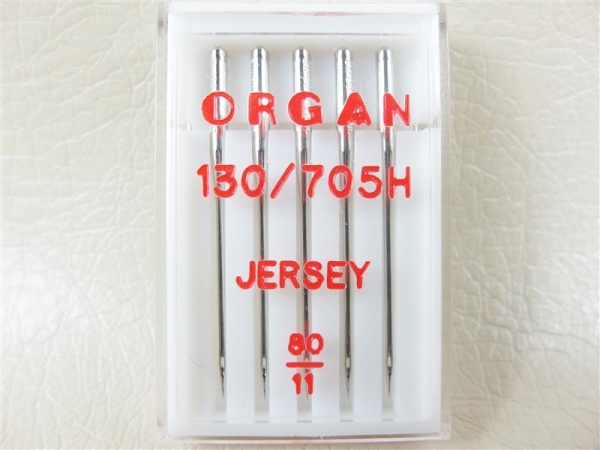 ORGAN - 5 jersey needles size 80 - flat piston