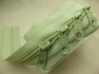 Endless zippers-FIX - 3 meters incl. 4 zippers (5mm) mint-green