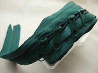 Endless zippers-FIX - 3 meters incl. 4 zippers (5mm) fir green