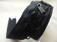Endlose-Reißverschlüsse-FIX - 3 Meter inkl. 4 Zipper (5mm) schwarz