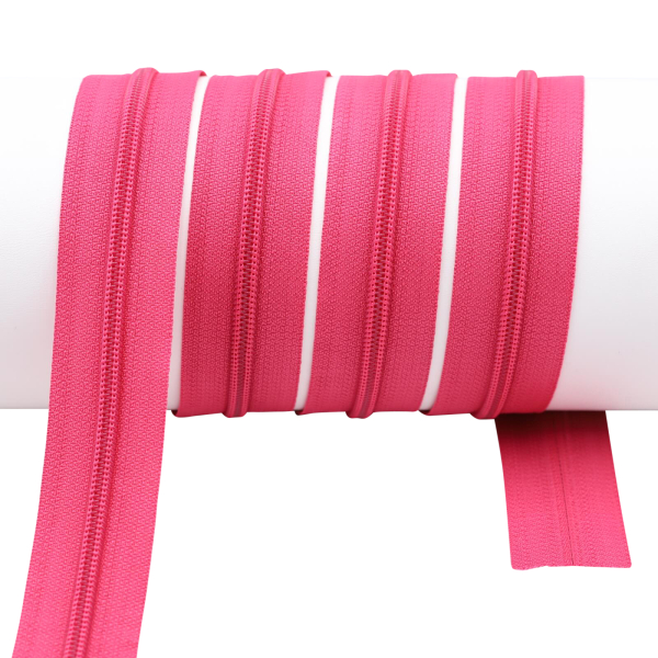 Endless zippers loose - per meter - spiral (5mm) pink