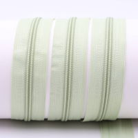 Endlos Reißverschlüsse lose - pro Meter - Spirale (5mm) mint-grün