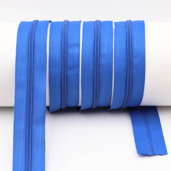 Endless zippers loose - per meter - spiral (5mm) royal blue