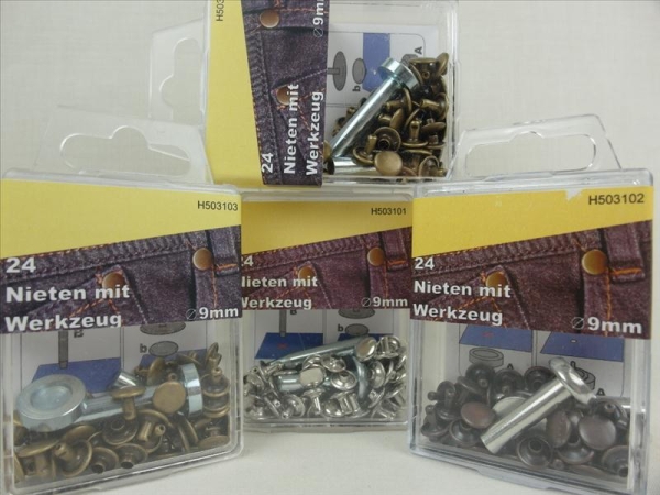 Rivets with tool 9 mm