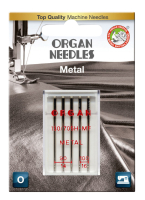 ORGAN - 5 metal needles size 90-100 (Combi)/flat piston
