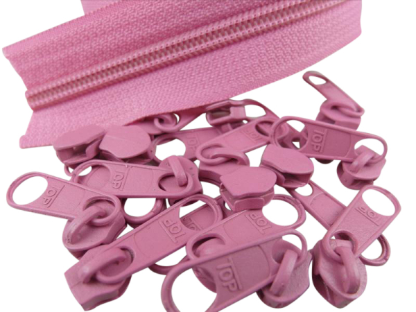 Zipper 5 mm Spirale kräftiges rosa