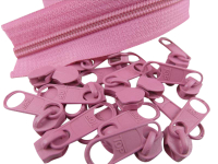 Zipper 5 mm spiral strong pink