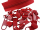 Zipper 5 mm spiral light red