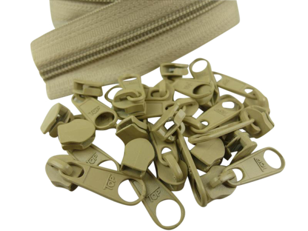 Zipper 5 mm Spirale elefant-beige