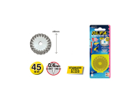 OLFA replacement blades for rotary cutter PIB 45 (45 mm)...