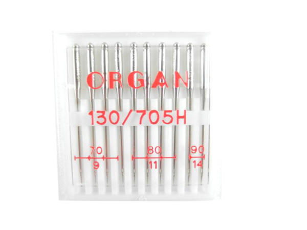 ORGAN - 10 universal combination needles size 70-90/flat piston