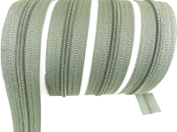 Endless zippers loose - per meter - spiral (3mm) kaki-green