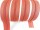 Endless zippers loose - per meter - spiral (3mm) rust orange