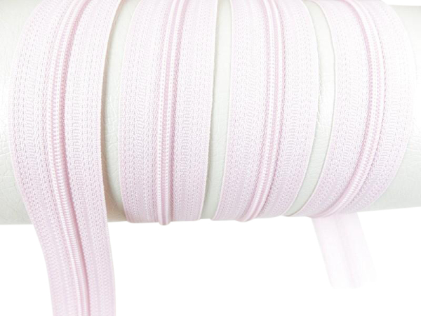 Endless zippers loose - per meter - spiral (3mm) soft pink