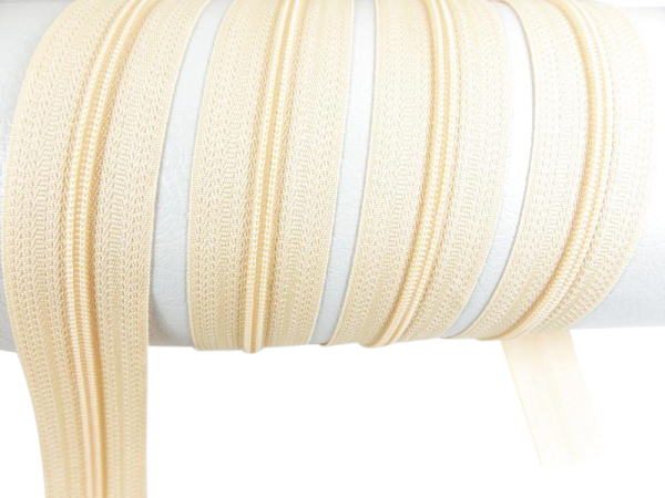 Endless zippers loose - per meter - spiral (3mm) apricot