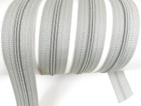 Endlos Reißverschlüsse lose - pro Meter - Spirale (3mm) grau-beige