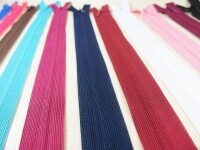 Seam-covered zippers 60 cm