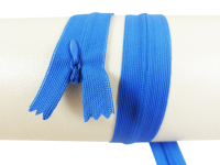 Seam-covered zippers - 60 cm - royal blue