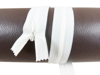 Seam-covered zippers - 60 cm - ivory