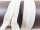 Seam-covered zippers - 60 cm - cream