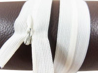 Seam-covered zippers - 60 cm - beige