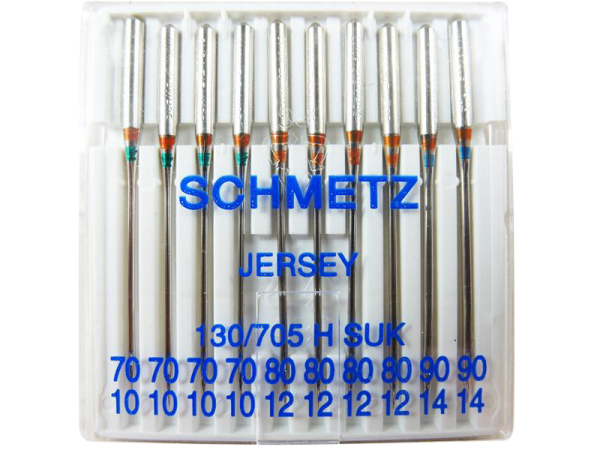 SCHMETZ - Großpackung -10 Jersey-Nadeln 70-90 Combi 130/705 SUK