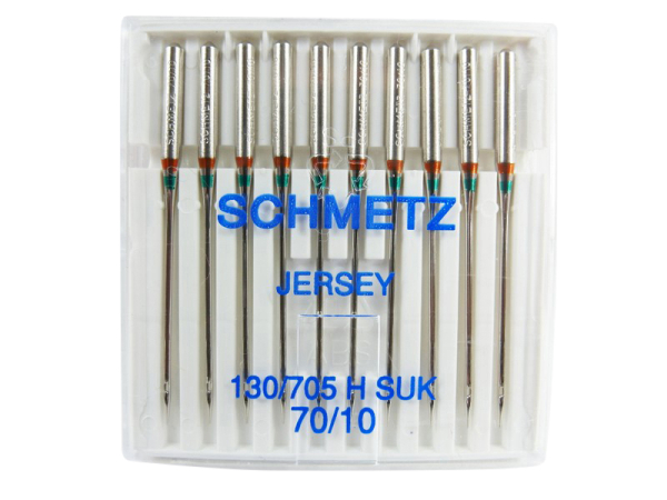 SCHMETZ - Großpackung -10 Jersey Nadeln 70/10 Flachkolben